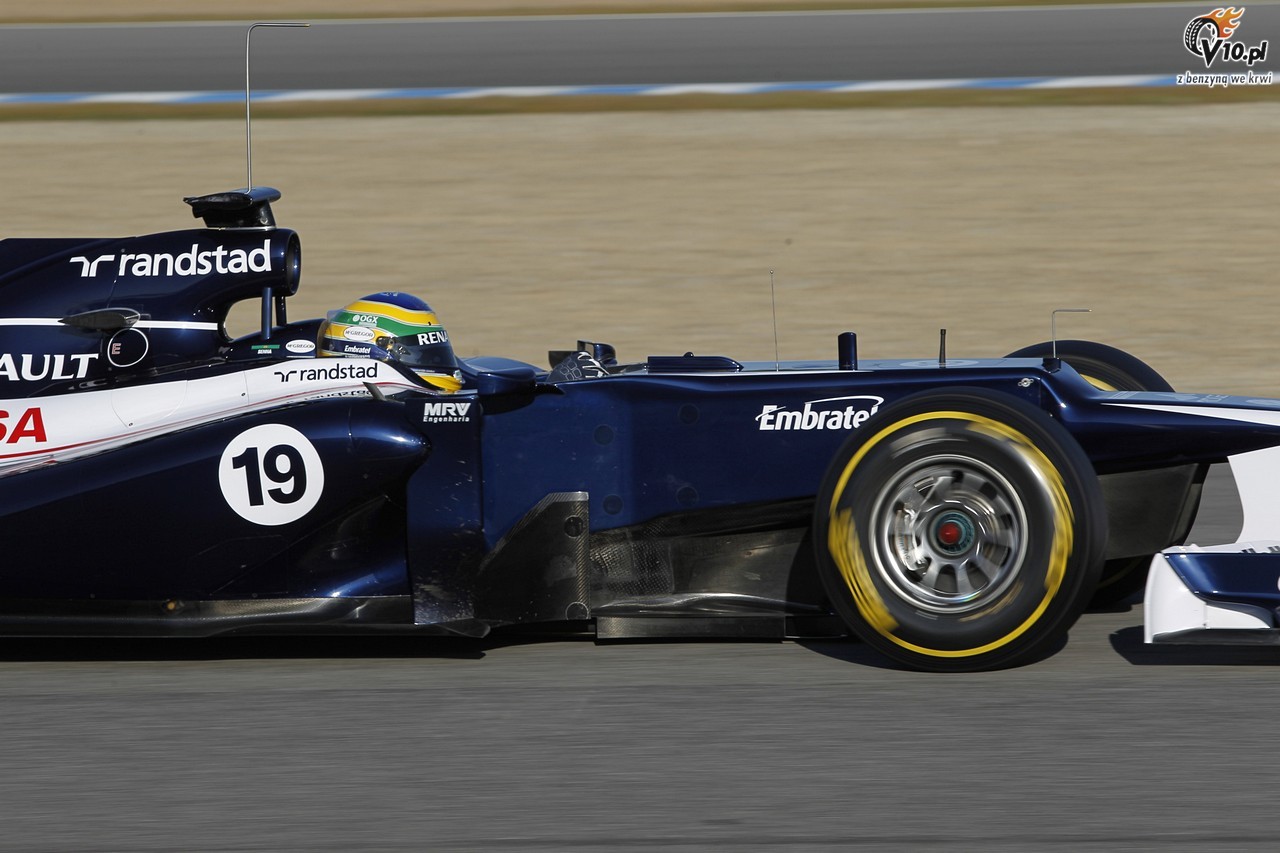 Jerez, dzie 3: Przedpoudniowa sesja dla Mercedesa, szybki Grosjean, wypadek Bianchiego