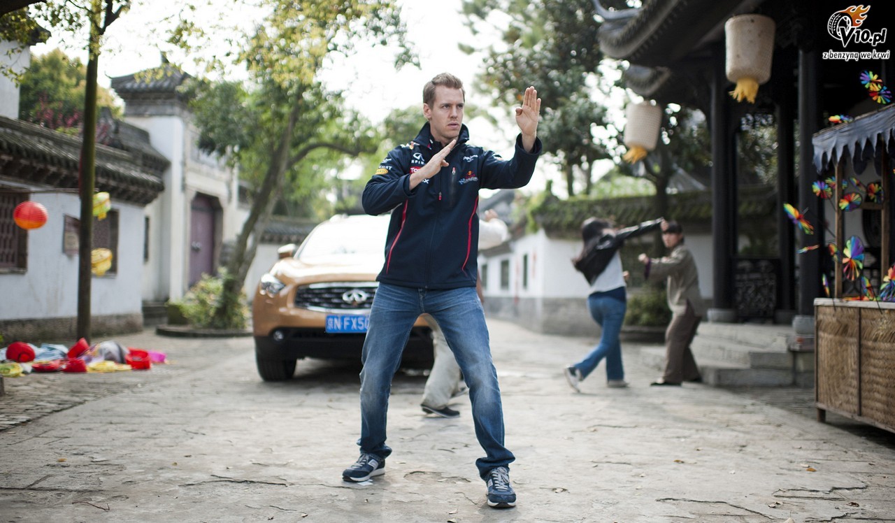 Vettel rozpocz GP Chin od lekcji Kung Fu