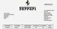 Rachunek dla Webbera za podwzk na Ferrari by kaczk dziennikarsk