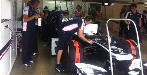 GP Niemiec: Ogień w garażu Williamsa po awarii KERS