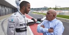 Lewis Hamilton i Stirling Moss - spotkanie dwch brytyjskich kierowcw Mercedesa na domowym torze Silverstone