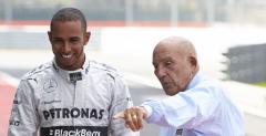 Lewis Hamilton i Stirling Moss - spotkanie dwch brytyjskich kierowcw Mercedesa na domowym torze Silverstone