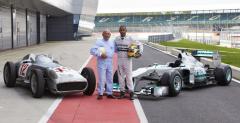 Lewis Hamilton i Stirling Moss - spotkanie dwch brytyjskich kierowcw Mercedesa na domowym torze Silverstone