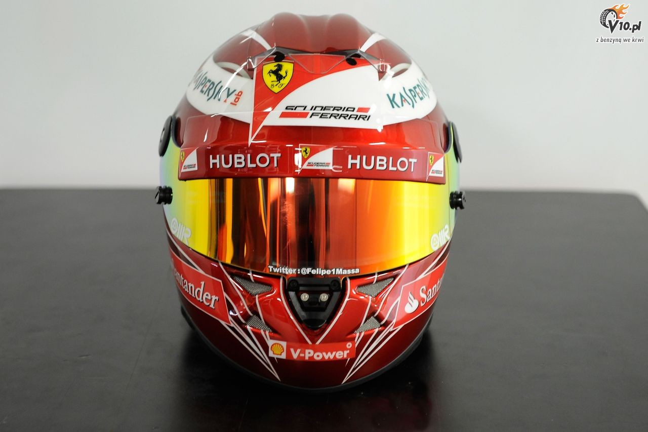 Kask Massy na poegnalny wystp w Ferrari