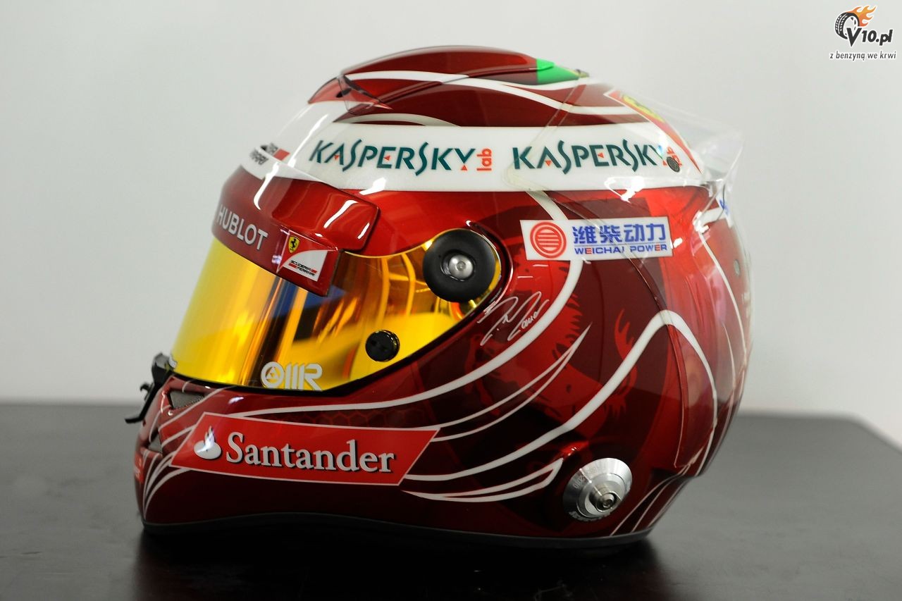 Kask Massy na poegnalny wystp w Ferrari