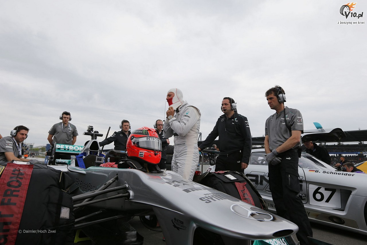 Schumacher przejecha si po Nurburgring Nordschleife bolidem Mercedesa. (video)