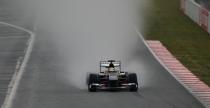II testy F1 w Barcelonie: Deszczowy poranek pierwszego dnia dla Hamiltona
