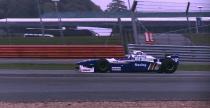 Williams i jego trzy bolidy F1 z rnych epok na torze Silverstone