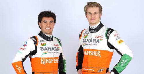 Zdjęcie dnia: Perez i Hulkenberg w kombinezonach Force India