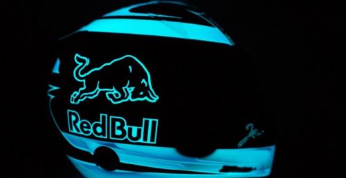 Kask Vergne'a na GP Singapuru świeci w ciemności