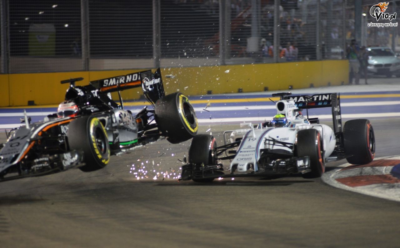 Hulkenberg przeprosi Mass za kolizj w GP Singapuru