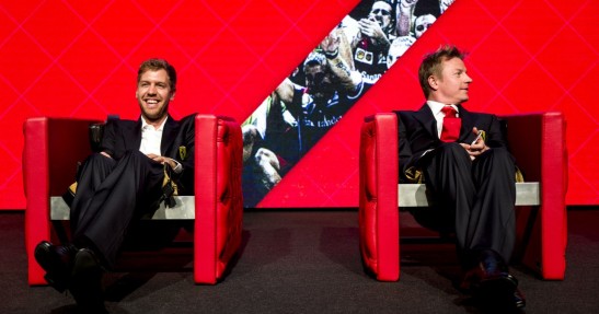 Vettel i Raikkonen ze świątecznymi prezentami