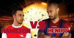 Lewis Hamilton vs Thierry Henry w meczu pikarskim