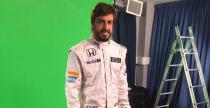 Alonso w kombinezonie McLaren-Honda