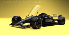 Futurystyczny bolid F1 z zamknitym kokpitem wg niezalenego projektanta