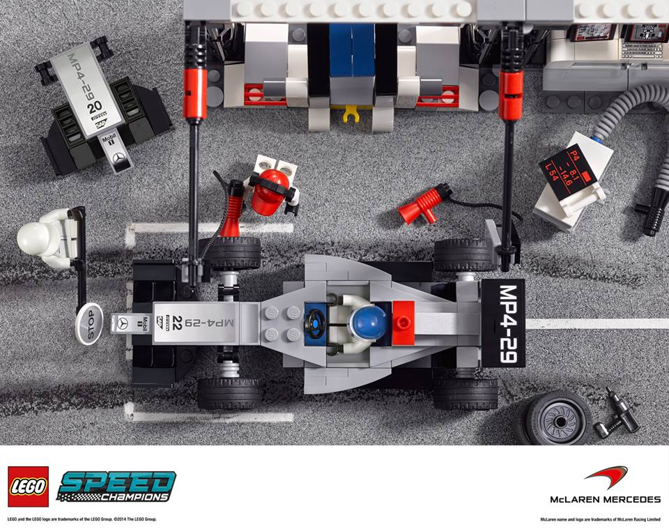 LEGO przygotowao bolidy Ferrari i McLarena z F1