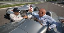 Lewis Hamilton, Sir Stirling Moss, kultowe bolidy Mercedesa i owal toru Monza