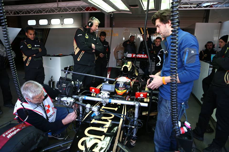 Bolidy Lotusa na torze Brands Hatch - zdjcia