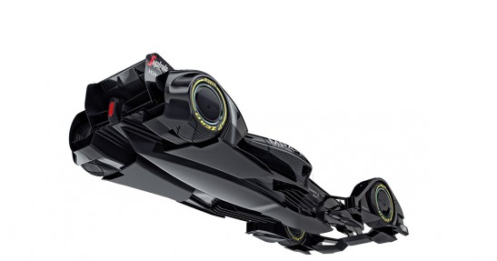 Futurystyczny bolid F1 autorstwa McLarena