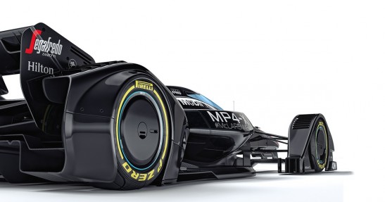 Futurystyczny bolid F1 autorstwa McLarena