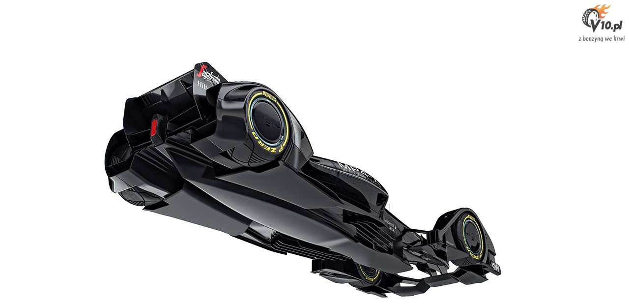 Futurystyczny bolid F1 autorstwa McLarena
