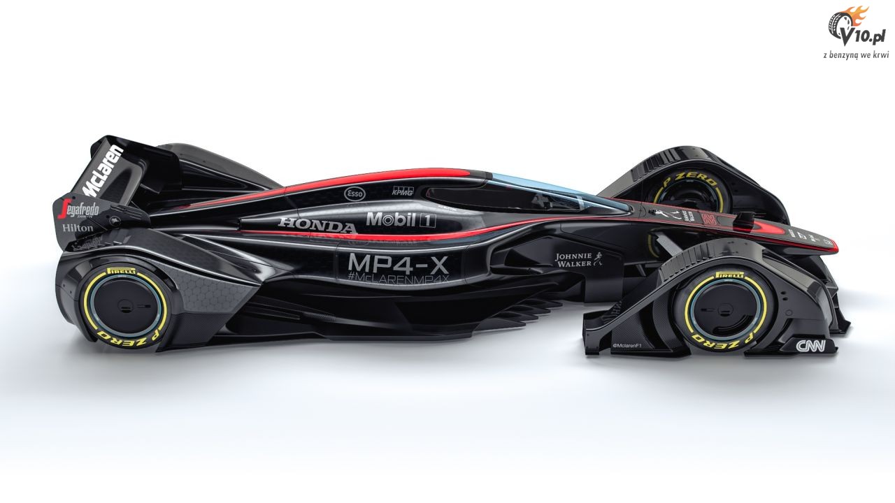 Futurystyczny bolid F1 autorstwa McLarena