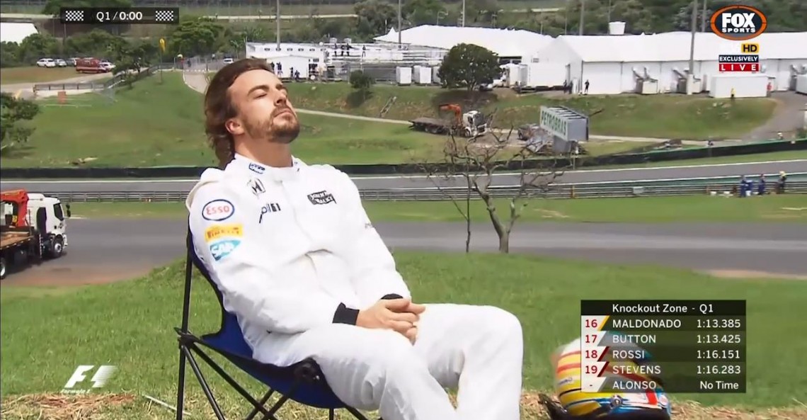 Akcja Alonso w kwalifikacjach F1 do GP Brazylii