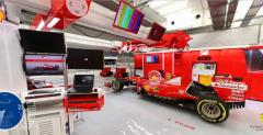 Gara Ferrari w F1 w widoku a la Google Street View