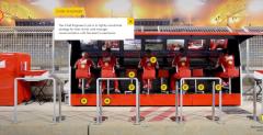 Gara Ferrari w F1 w widoku a la Google Street View