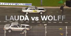 Wycig Lauda vs Wolff podczas 'Stars & Cars 2015'