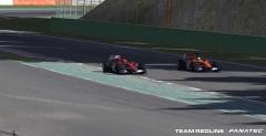 Verstappen wiczy wyprzedzanie w Blanchimont w grze komputerowej