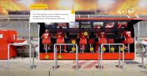 Gara Ferrari w F1 w widoku a la Google Street View