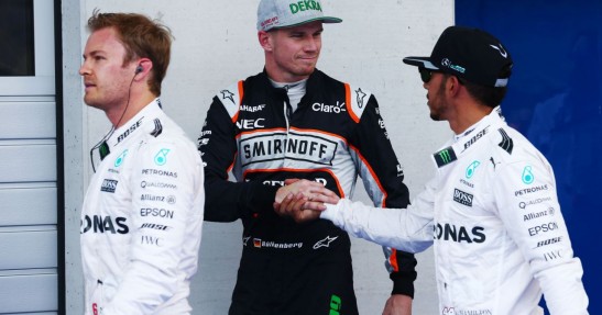 GP Austrii - kwalifikacje: Hamilton zwycięzcą szalonej bitwy na przesychającym torze