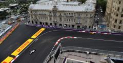 Tarka na torze w Baku masowo przecinaa opony w bolidach F1