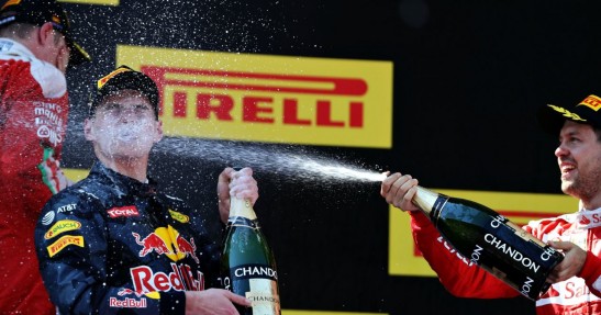 Vettel i Raikkonen spierają się z Verstappenem