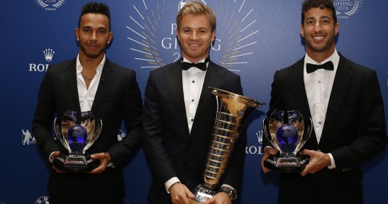 Rosberg odebrał puchar dla mistrza świata Formuły 1, kolejne wyróżnienia Verstappena