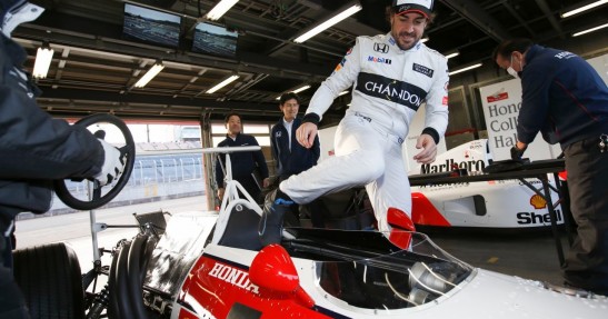 Alonso na dwóch kołach obok mistrza świata MotoGP