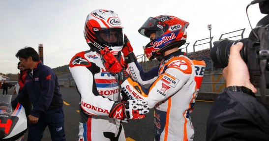 Alonso na dwóch kołach obok mistrza świata MotoGP