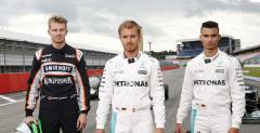 Rosberg, Hulkenberg i Wehrlein poprowadzili kultowe bolidy F1 w historii Mercedesa na Hockenheim