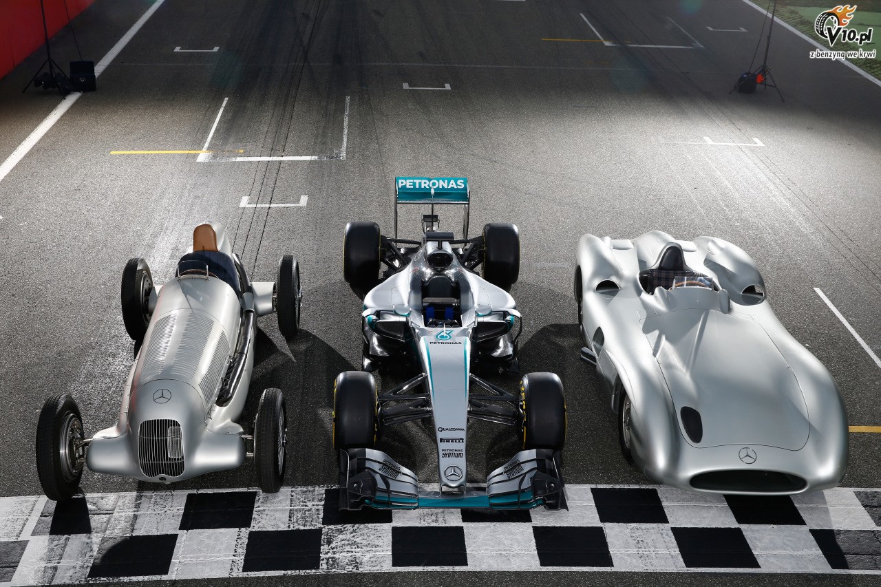 Rosberg, Hulkenberg i Wehrlein poprowadzili kultowe bolidy F1 w historii Mercedesa na Hockenheim