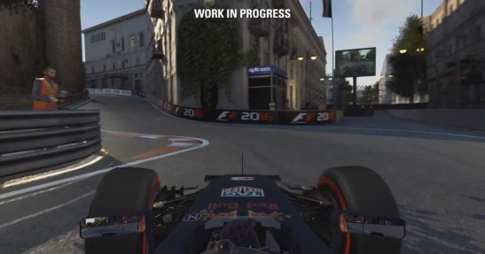 Okrążenie toru w Baku w grze F1 2016