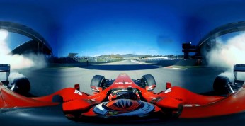 Raikkonen szaleje bolidem Ferrari - interaktywne wideo 360 stopni