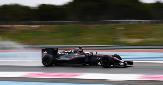 Testy deszczowych opon w F1 na Paul Ricard