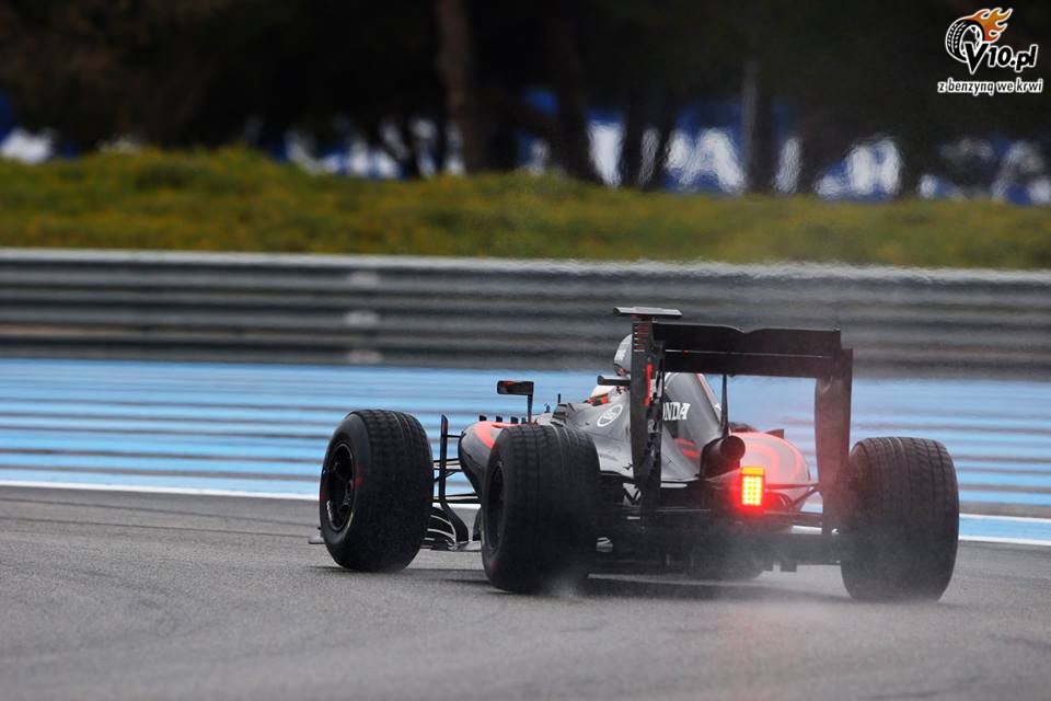 Testy deszczowych opon w F1 na Paul Ricard