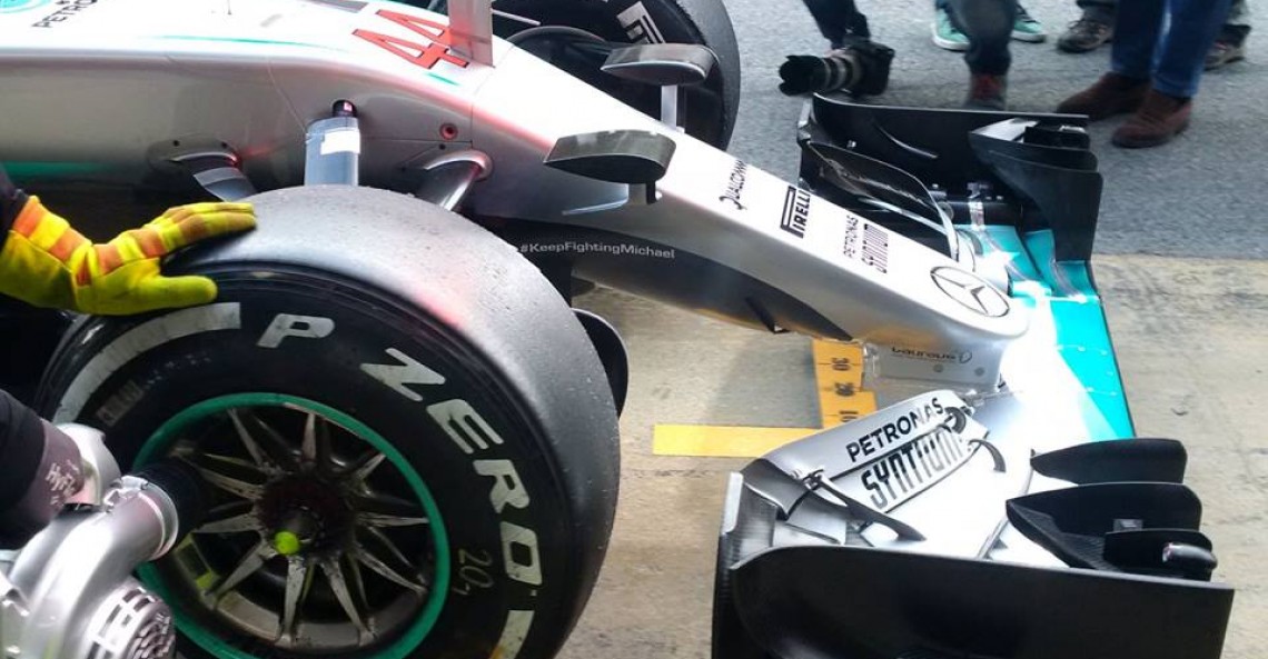 Mercedes pokazał nowy nos do bolidu z kanałem S