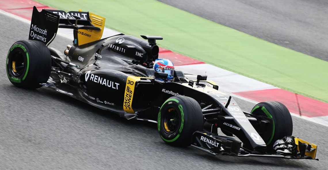 Renault powstrzymane przez problemy z oprogramowaniem pierwszego dnia testów F1
