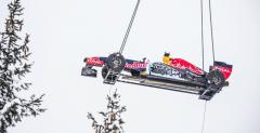 Verstappen, bolid F1 i zjazd w Alpach