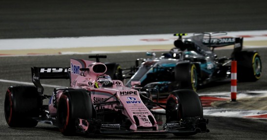 Sergio Perez przed Valtterim Bottasem