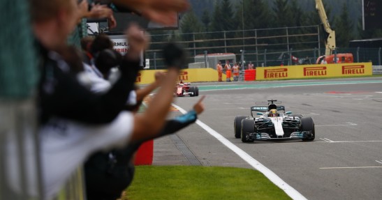 Hamilton najlepszym kierowcą GP Belgii także wg fanów