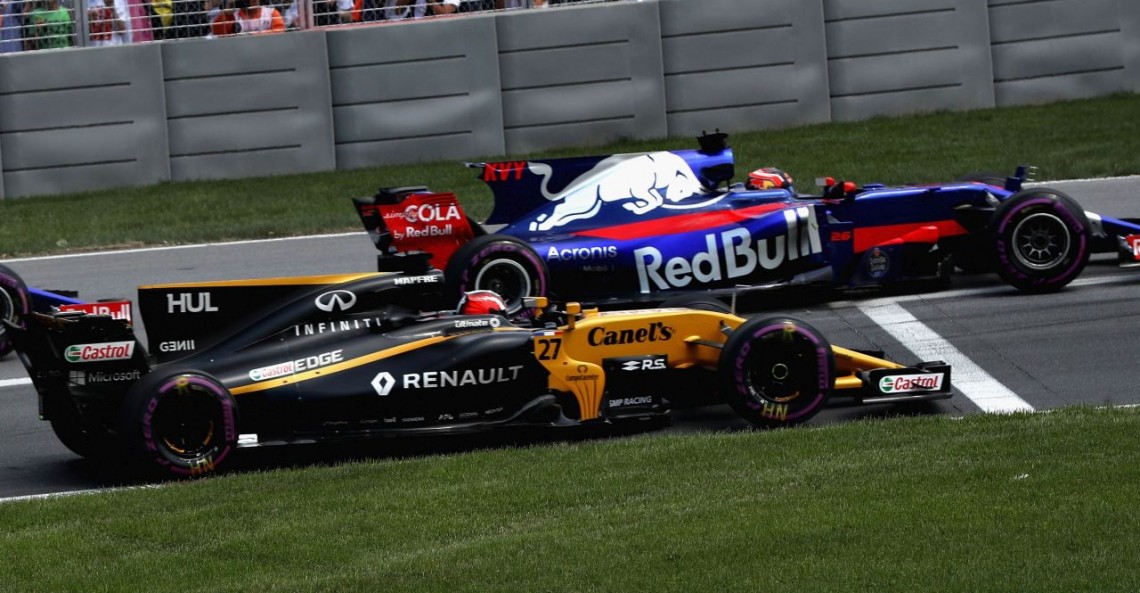 GP Węgier 2017 - ustawienie na starcie wyścigu